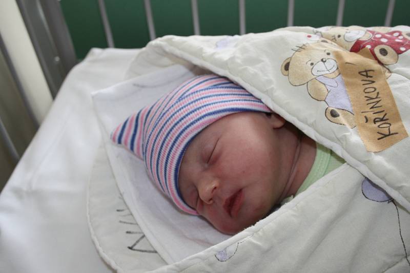 O SOFII SE VĚDĚLO PŘEDEM. SOFIA KOŘÍNKOVÁ se narodila 12. ledna 2017 v 7.50 hodin. První miminko rodičů Anety a Josefa  z Nymburka vážilo 3 400 g a měřilo 50 cm.