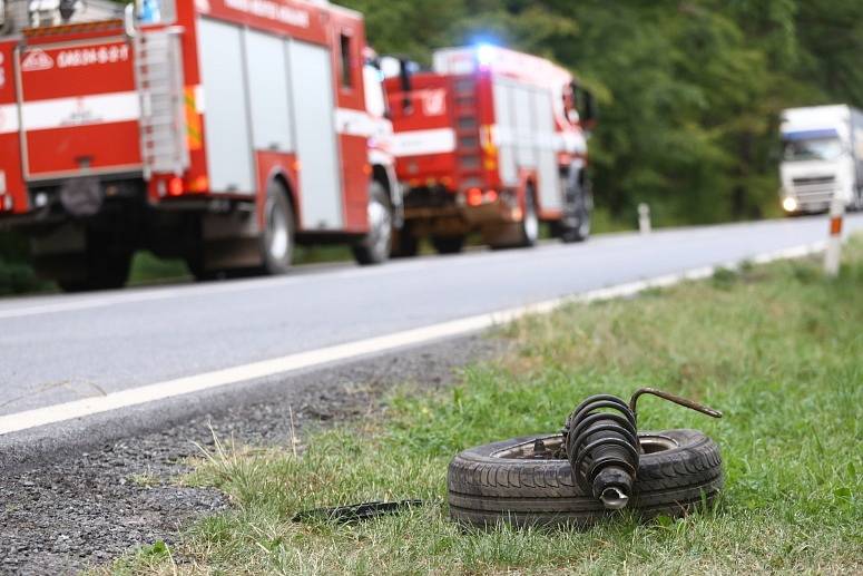 Nehoda u Dlouhopolska ve čtvrtek 18. srpna 2022.
