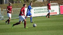 Z fotbalového utkání krajského přeboru Bohemia Poděbrady - Slovan Lysá