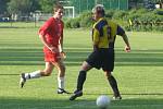 Z fotbalového střetnutí I.B třídy Slovan Lysá - AFK Pečky (5:0)