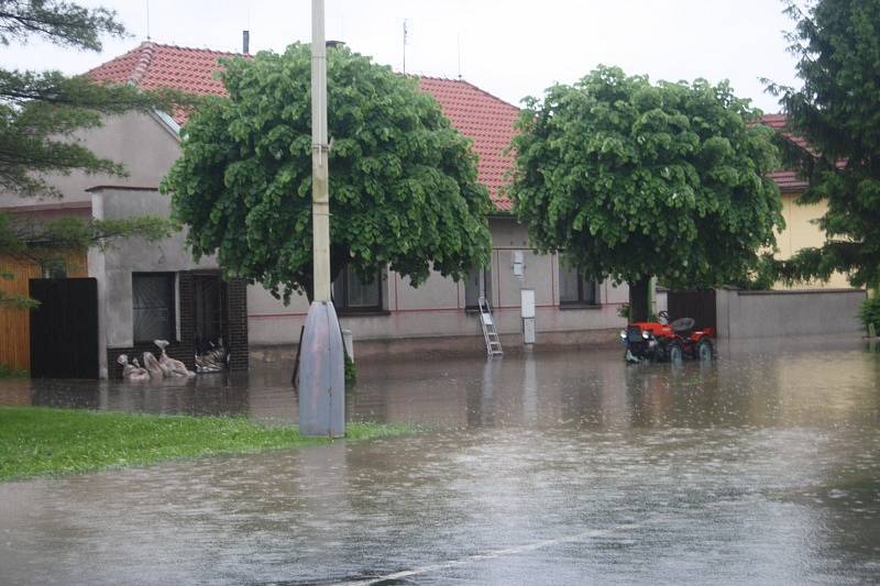 Povodeň ve Vestci a Křinci