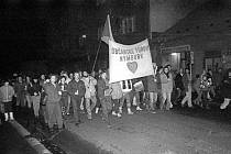 Revoluční listopadové dny roku 1989 v Nymburce.