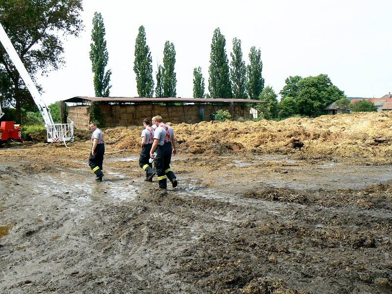 Místo, kde v Hradčanech shořel stoh a jeho nejbližší okolí