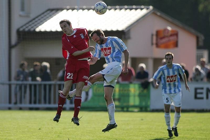 Z fotbalového utkání druhé ligy Čáslav - Vítkovice (3:0)