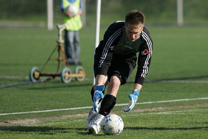 Z fotbalového utkání druhé ligy Čáslav - Vítkovice (3:0)