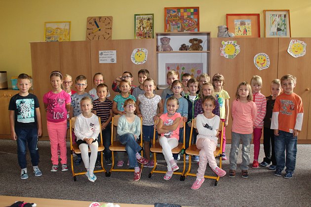 Žáci 1. C ZŠ Tyršova Nymburk, třídní učitelka Alena Kurková.