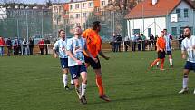 Z fotbalového utkání krajského přeboru Poříčany - Slaný (2:0)