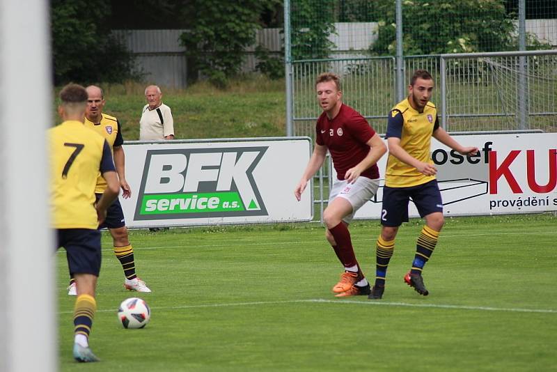 Z fotbalového utkání krajského přeboru Bohemia Poděbrady - Kosoř