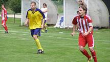 Z okresního derby fotbalové I.B třídy Milovice - Městec Králové (5:0)