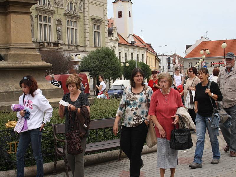 Sokolský slet na hřišti Slovanu v Poděbradech