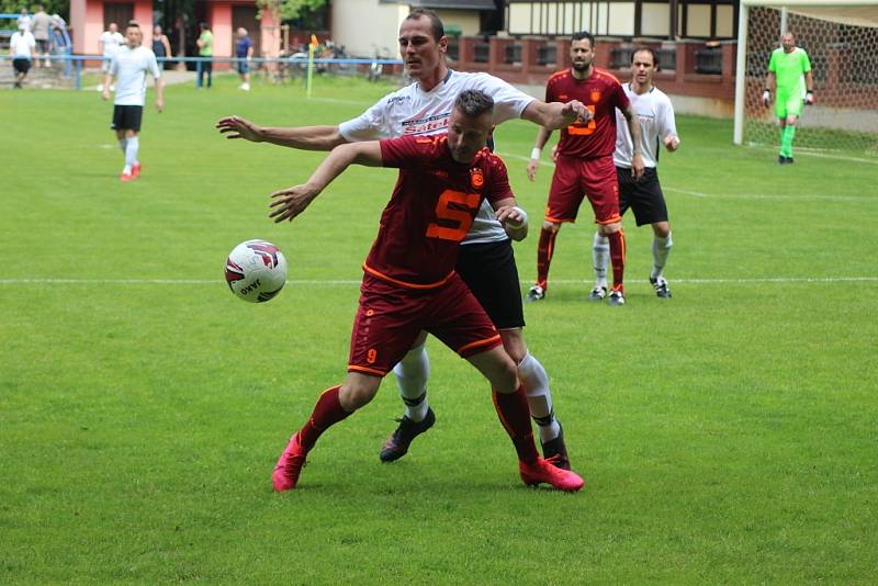 Z fotbalového utkání turnaje Sokoleč cup 2021 Slovan Poděbrady - Sokoleč