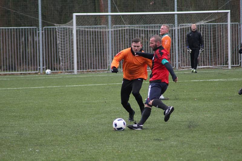 Z přípravného fotbalového utkání Bohemia Poděbrady - Ďáblice (3:1)