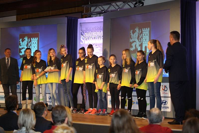 Z vyhlášení Sportovec Nymburska pro rok 2017. 