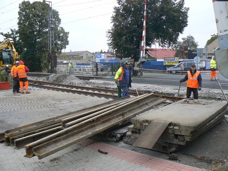 Oprava klíčového přejezdu v Poděbradech