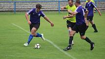 Z přípravného fotbalového utkání Slovan Poděbrady - Chotětov (4:2)