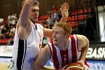 Z basketbalového utkání play off Nymburk - Pardubice 79:58