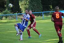 Z fotbalového utkání I.A třídy Slovan Poděbrady - Pšovka Mělník (4:1)