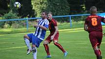 Z fotbalového utkání I.A třídy Slovan Poděbrady - Pšovka Mělník (4:1)