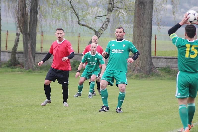 Z fotbalového utkání okresního přeboru Opočnice - Přerov nad Labem (3:0)