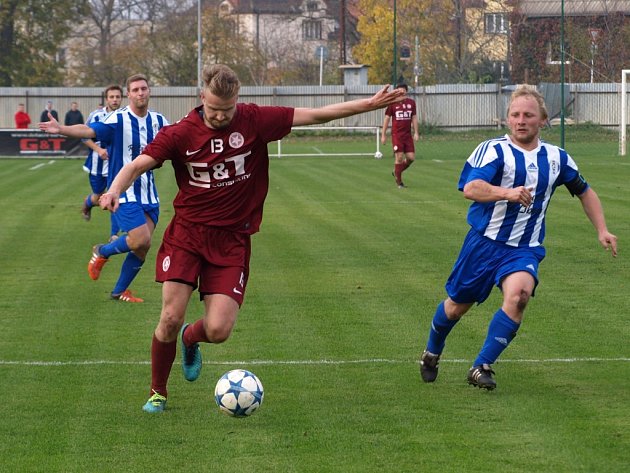 Z fotbalového utkání Bohemia Poděbrady - Sázava (5:0)