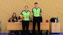 Z basketbalového utkání Středočeského přeboru starších minižákyň U13 Sadská - Mladá Boleslav (119:12)