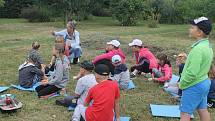 Děti na táboře poznaly nymburskou přírodní zahradu.