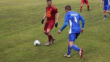 Z fotbalového utkání I.A třídy Slovan Poděbrady - Pěčice (4:0)