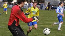 Z divizního fotbalového utkání Union Čelákovice - Teplice B (1:2)