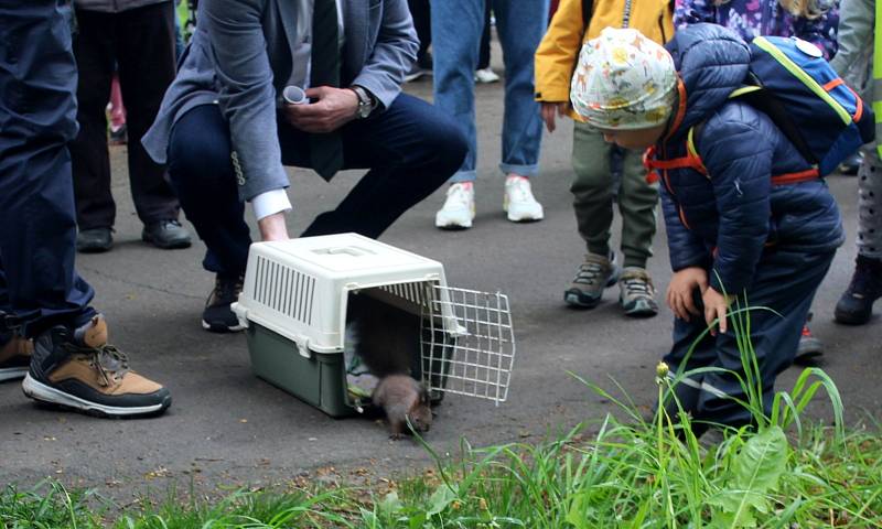 Ze slavnostního otevření lesoparku Obora v Poděbradech po dvouleté proměně.