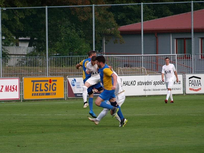 Z fotbalového utkání okresního přeboru Bohemia Poděbrady B - Všejany (2:1)