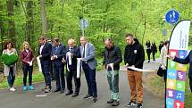 Ze slavnostního otevření lesoparku Obora v Poděbradech po dvouleté proměně.