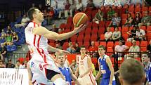 Z basketbalového utkání play off Mattoni NBL Nymburk - USK Praha