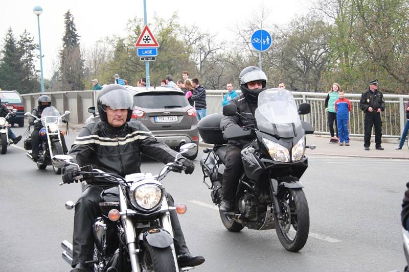 Zahájení motorkářské sezony v Poděbradech.