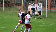 Z fotbalového utkání I.A třídy Slovan Poděbrady - Dolní Bousov