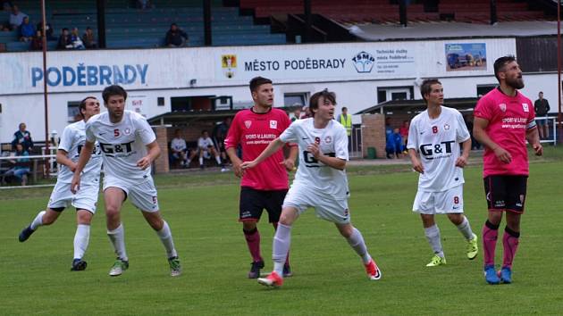 Z fotbalového utkání I.A třídy Bohemia Poděbrady - Horky nad Jizerou (2:4)