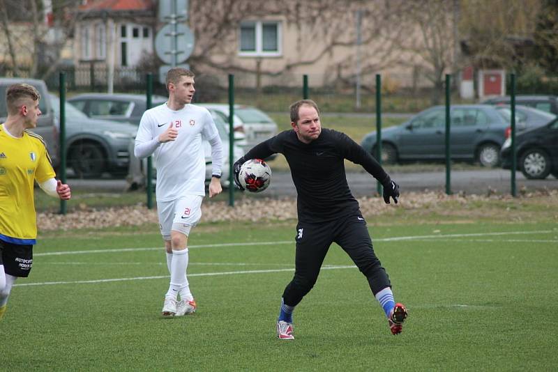 Z přípravného fotbalového utkání Bohemia Poděbrady - Horky nad Jizerou