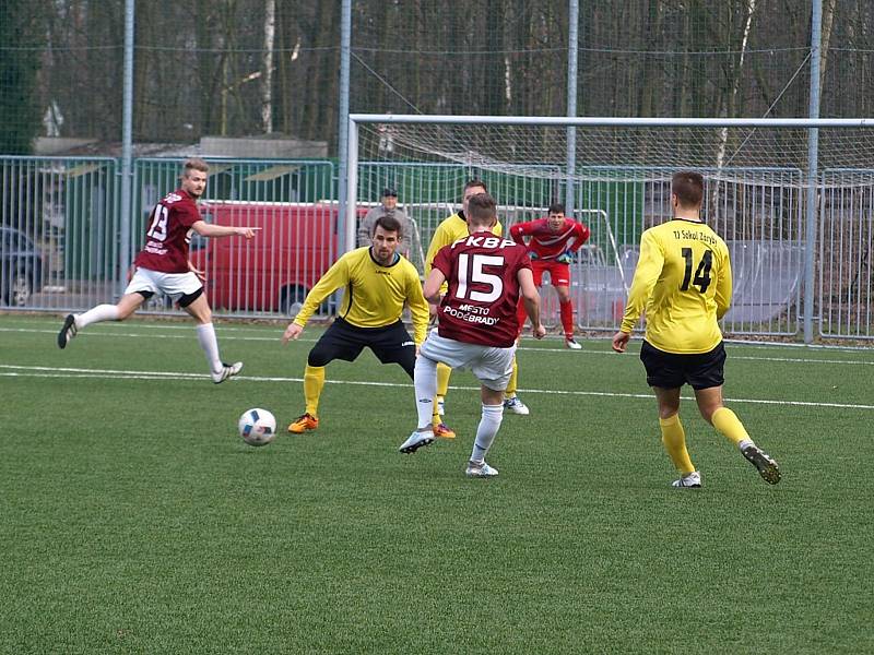 Fotbalisté Bohemie Poděbrady prolomili prokletí. Až na čtvrtý pokus dokázali porazit Záryby. Na své umělé trávě je zdolali 3:1.