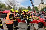 Vítězem Krajské soutěže ve vyprošťování u dopravních nehod, která se konala ve čtvrtek 26. dubna v Nymburku, jsou opět hasiči z hořovické stanice územního odboru Beroun.