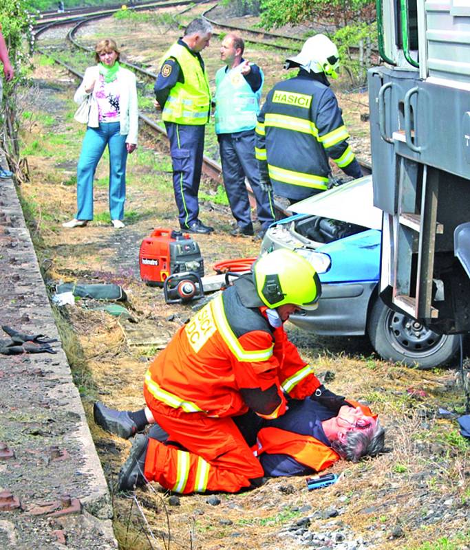 Cvičení u nymburského depa