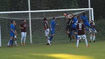 Z fotbalového utkání krajského přeboru Bohemia Poděbrady - Nespeky (0:0, pen. 1:3)