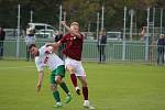 Z fotbalového utkání krajského přeboru Bohemia Poděbrady - Polaban Nymburk (2:0)