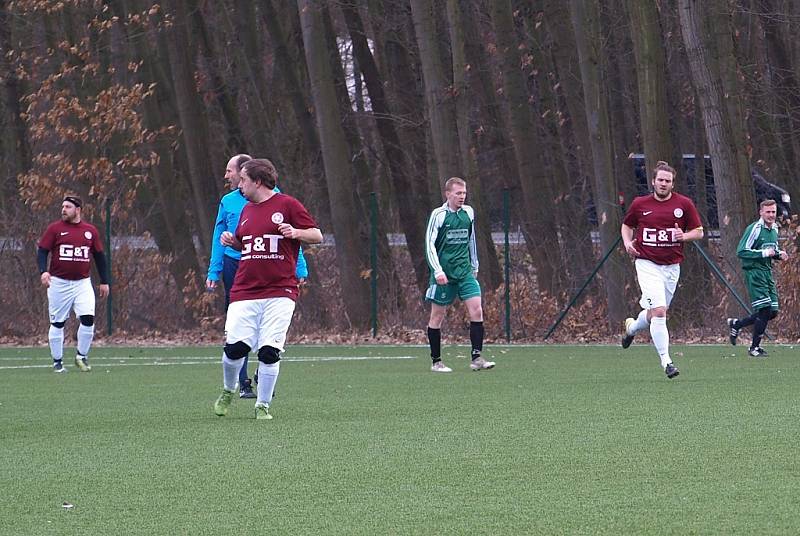 Z utkání fotbalového okresního přeboru Bohemia Poděbrady B - Rožďalovice (2:2)