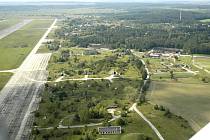 Letiště Boží Dar - letecký snímek.