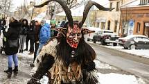 Krampus čerti v Lysé nad Labem v sobotu 4. prosince 2021.