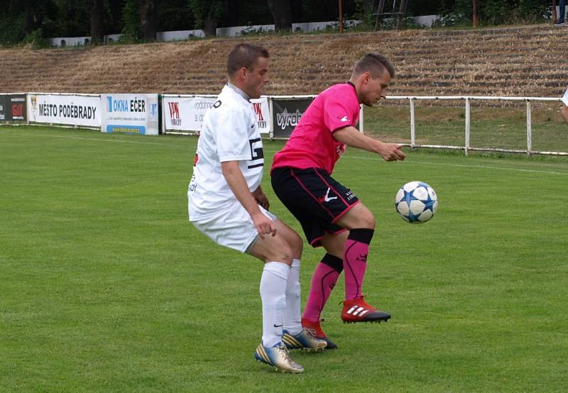 Z fotbalového utkání I.A třídy Bohemia Poděbrady - Horky nad Jizerou (2:4)