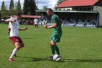 Z fotbalového utkání I.A třídy Polaban Nymburk - Bohemia Poděbrady (3:1)