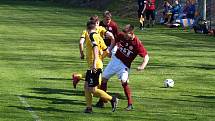 Z fotbalového utkání krajského přeboru Poříčí nad Sázavou - Bohemia Poděbrady (2:1)