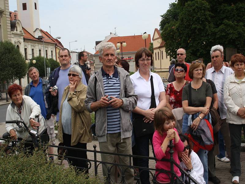 Sokolský slet na hřišti Slovanu v Poděbradech