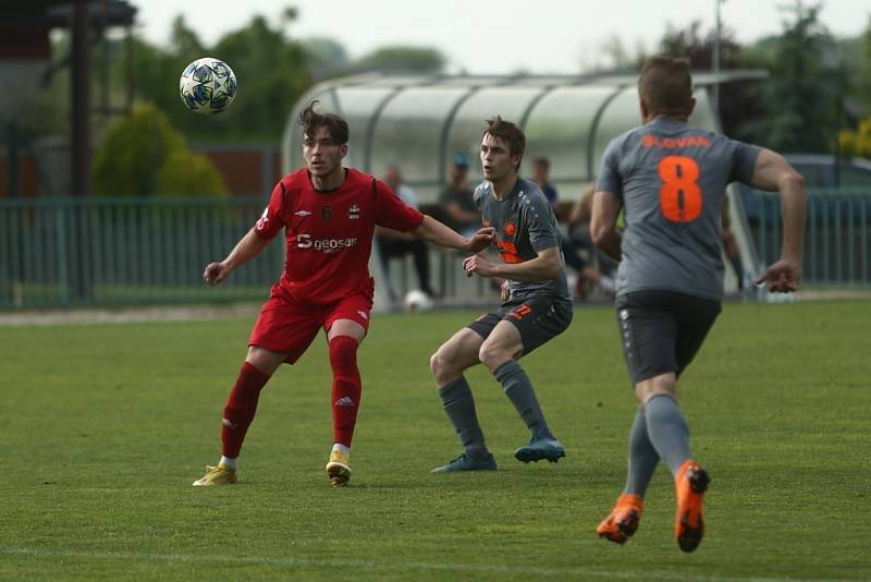 Z fotbalového utkání turnaje Sokoleč cup Velim - Slovan Poděbrady (3:1)