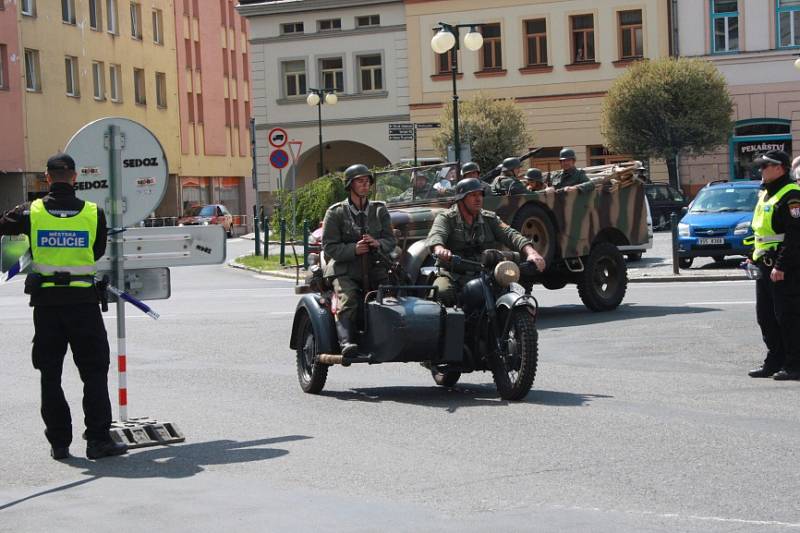 Oslavy 70 let od nymburského povstání na náměstí Přemyslovců v Nymburce.